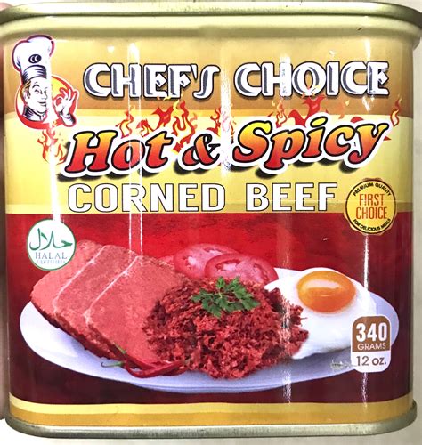 Chefs Choice Hot And Spicy Corned Beef 340g Halal Certified Lazada Ph