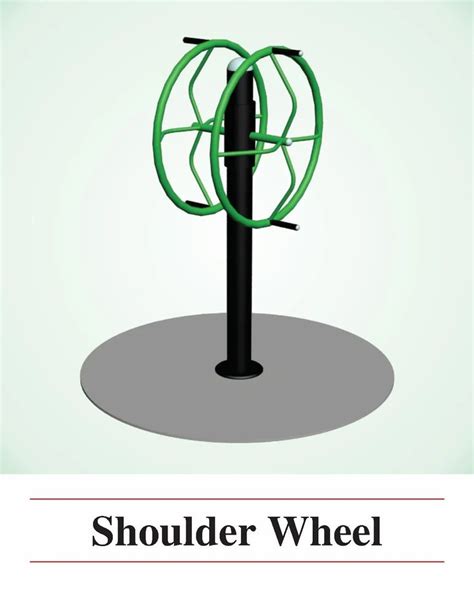 Mild Steel Multicolor Ms Outdoor Gym Arm Shoulder Wheel At Rs In