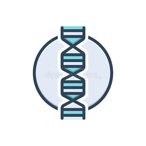 Icono De Ilustraci N De Color Para Dna Gen Tica Y Helix Stock De