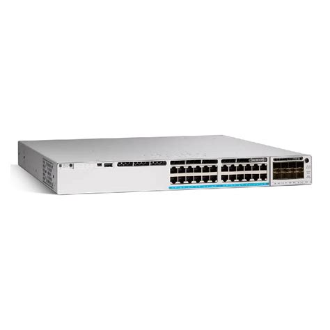 Cisco Catalyst 9300 Stackable Enterprise Switch (24-Port mGig UPOE (740W) + 4x 10G/25G SFP28) with 5-Year 24x7 Enterprise Support [DUAL-PSU] (C9300-24UX-4X-5YR-DUAL-PSU)