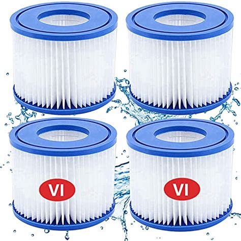 ITidyHome Pack Pool Filter Replacement Cartridge Type VI For Lay Z Spa Hot Tub Filter And