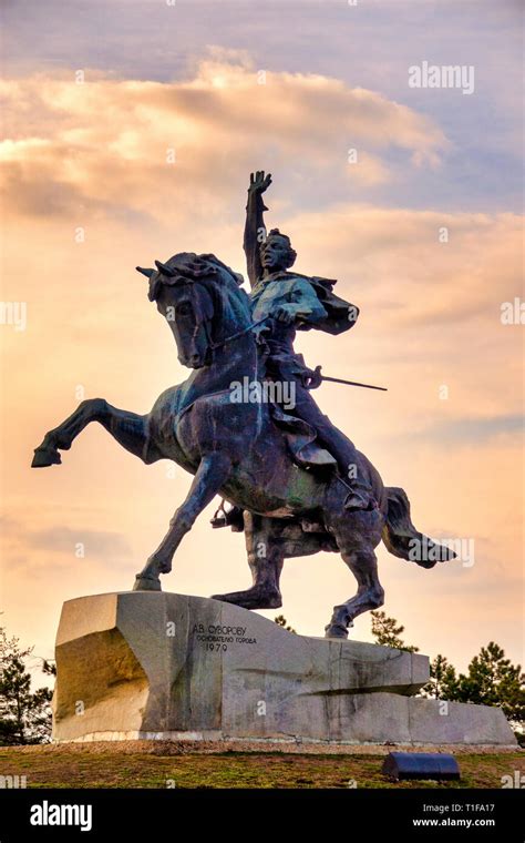 Monumento A Suvorov En Suvorov Square En Tiraspol Transnistria