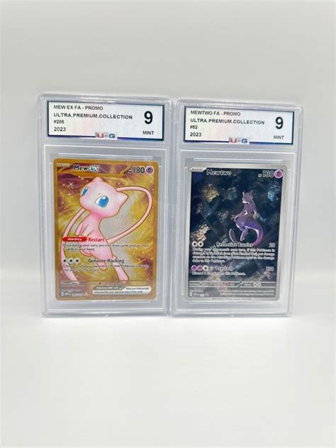 Pok Mon Graded Card Mew Ex Full Art Metal Mewtwo Fa Upc