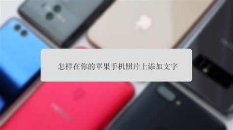 怎么使用iphone手机给照片上添加文字 百度经验