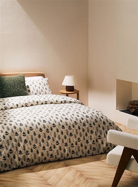 Spruce Forest Flannel Duvet Cover Set Simons Maison Duvet Covers