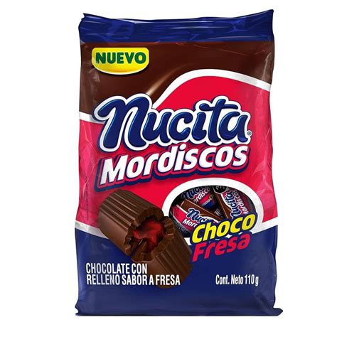 Chocolate Nucita Mordiscos Con Relleno Sabor A Fresa 110 G Walmart