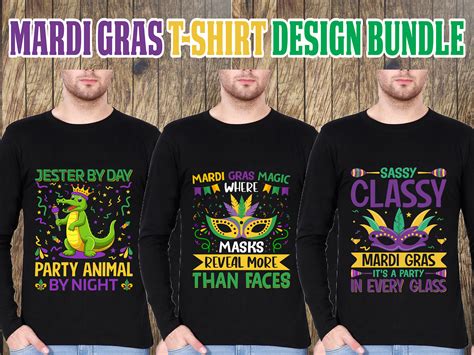 Mardi Gras T Shirt Design Bundle By Md Tazbid Ahmed On Dribbble