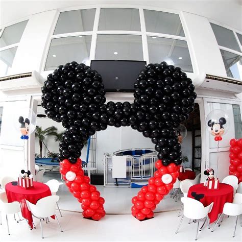 Mickey Mouse Decoraci N En Globos Mickey Cumplea Os Decoracion