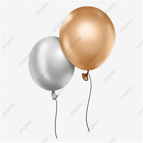 Silver Balloon PNG Picture, Golden Balloons And Silver Balloons ...