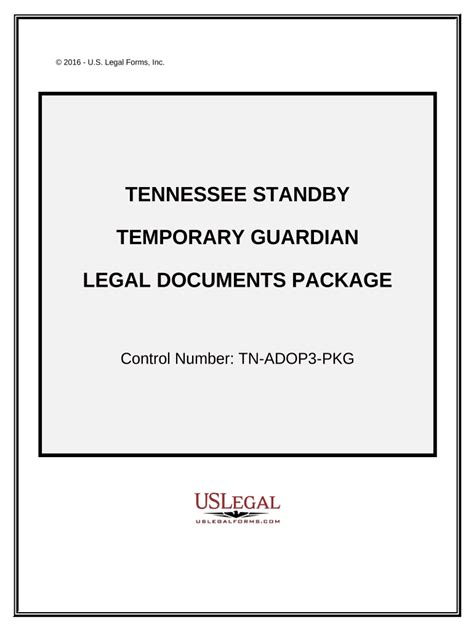 Temporary Guardianship Tennessee Complete With Ease AirSlate SignNow