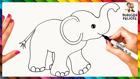 10 Dibujo De Elefante Para Niños