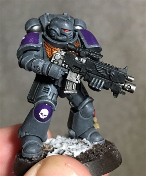 Space Marine paint scheme test model complete. : r/Warhammer40k