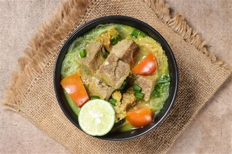 Premium Photo | Soto sapi or soto daging, is an indonesian special soup ...