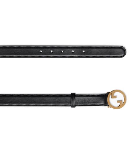 Gucci Black Leather Interlocking G Belt Harrods Uk