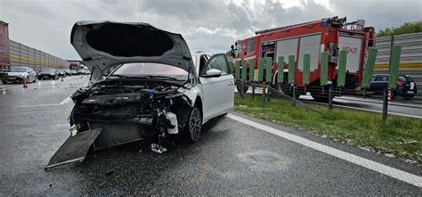 Dwie groźne kolizje na autostradzie A1 pod Grudziądzem Mamy zdjęcia