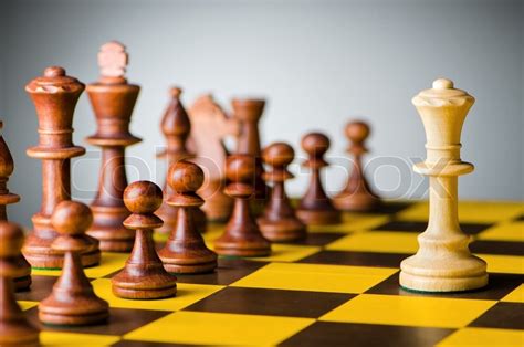 Chess Concept With Various Pieces Stock Image Colourbox