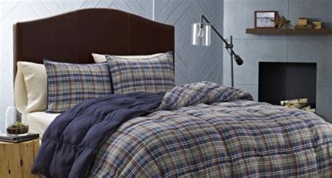 Eddie Bauer Rugged Plaid Comforter Set Fullqueen Dune