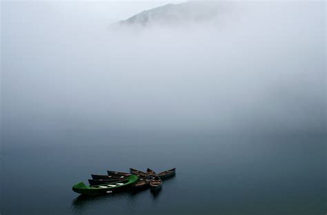 Aerial View Photography Of Boat On Body Of Water Hd Wallpaper