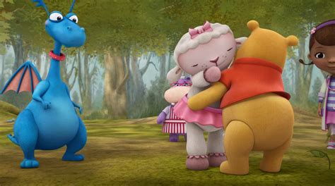 Image Lambie Gives Winnie The Pooh A Cuddle Doc Mcstuffins Wiki Fandom Powered By Wikia