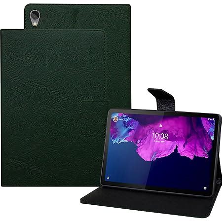 Tgk Plain Design Leather Folio Flip Case With Viewing Stand Protective