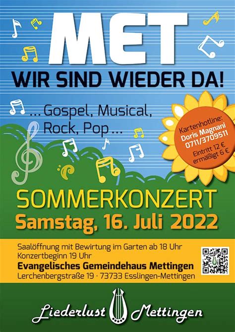 Sommerkonzert Liederlust Mettingen Chorverband Karl Pfaff