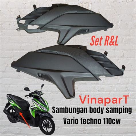 Jual Cover Body Side Vario Techno Karbu Sambungan Body Kvbn Set