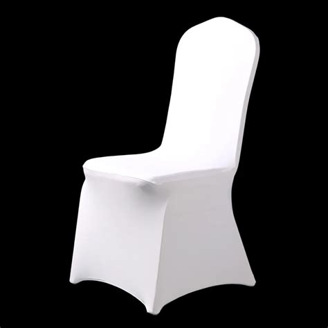 Pcs Stretch Elastic Universal White Spandex Wedding Chair Covers For