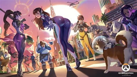 Papel De Parede D Va Overwatch Sombra Overwatch Tracer Overwatch