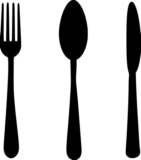 SVG > ложка вилка столовое серебро - Свободное изображение и значок SVG ...