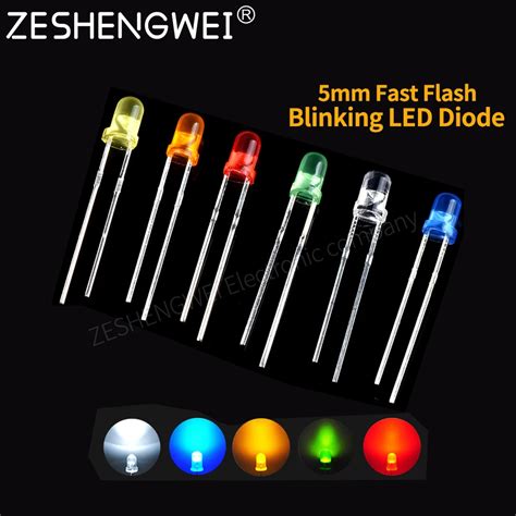 Pcs Mm White Green Red Blue Yellow Light Emitting Diode Automatic