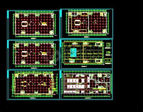 商场建筑设计方案与施工全套cad图纸商业建筑土木在线