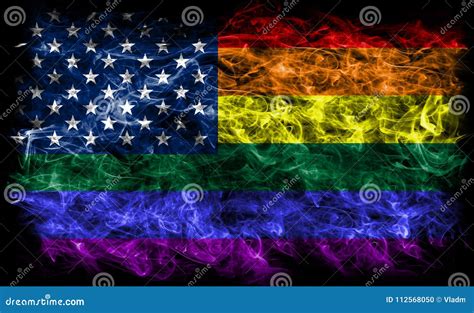 Flag LGBT Community Pride On A Broken Glass Background Raimbow Gay