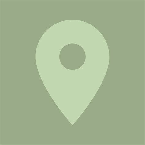 Sage Green Map Icon Map Icons Sage Green Map