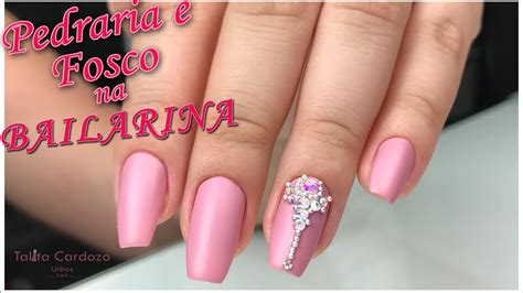 Unhas Decoradas Com Pedraria Passo A Passo Youtube