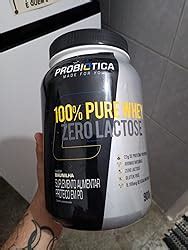 100 Pure Whey Zero Lactose Baunilha 900g Probiótica Amazon br