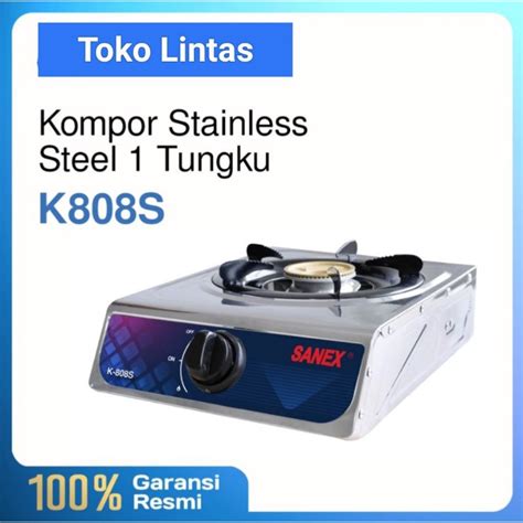 Jual Kompor Gas Tungku Sanex K S Stainless Burner Kuningan