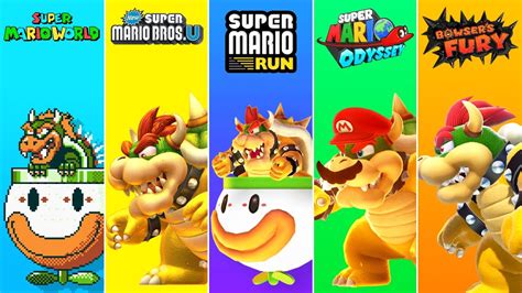 Evolution Of Bowser In Super Mario Games Youtube