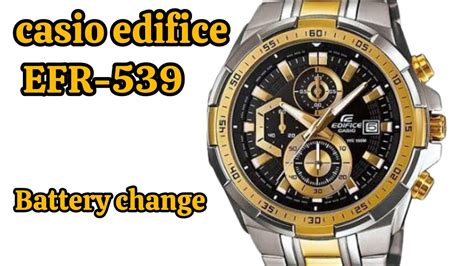 Casio Edifice Efr Watch Battery Change Watchservicebd Youtube