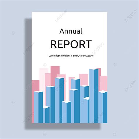 Book Cover Annual Report Blue Chart Template Template Download on Pngtree