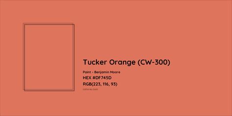 Tucker Orange Cw Complementary Or Opposite Color Name And Code