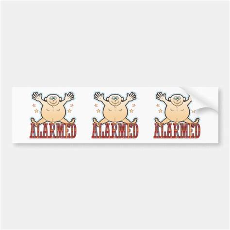 Alarmed Fat Man Bumper Sticker Zazzle