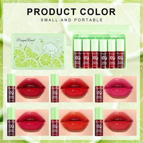 6 Colors Lip Tint Stain Korean Lip Gloss Watery Lip