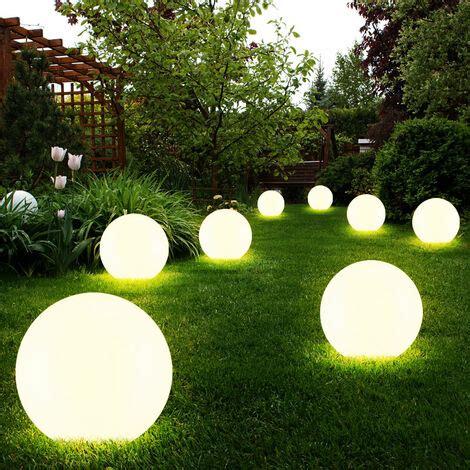 Boule lumineuse solaire jardin LED décoration de jardin boule solaire