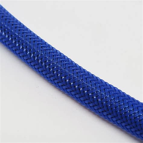 Expandable Braided Cable Sleeving 1m Blue 6mm