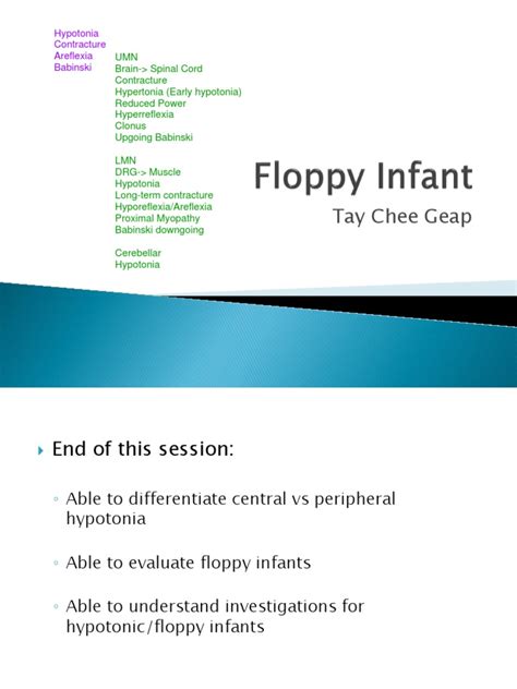 An Approach To A Floppy Infant | PDF | Weakness | Medical Specialties