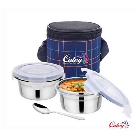 Stainless Steel Calvy Polo Zip Lunch Box At Rs 265 Piece In Kasganj