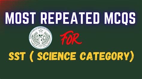 Most Repeated MCQs For SST Science Category JOBS MCQs SPSC Jobmcqs