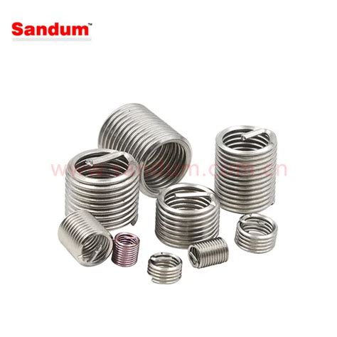 Stainless Steel M6 M10 M12 Wire Thread Insert Heli Coil Insert Screw Fasteners Threaded