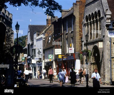 Huntingdon Town Centre Cambs Stock Photo Alamy