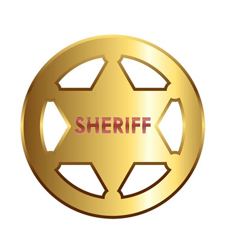 Sheriff Badge Template Clipart Best